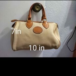 Dooney & Bourke Vintage Canvas & Leather Boston